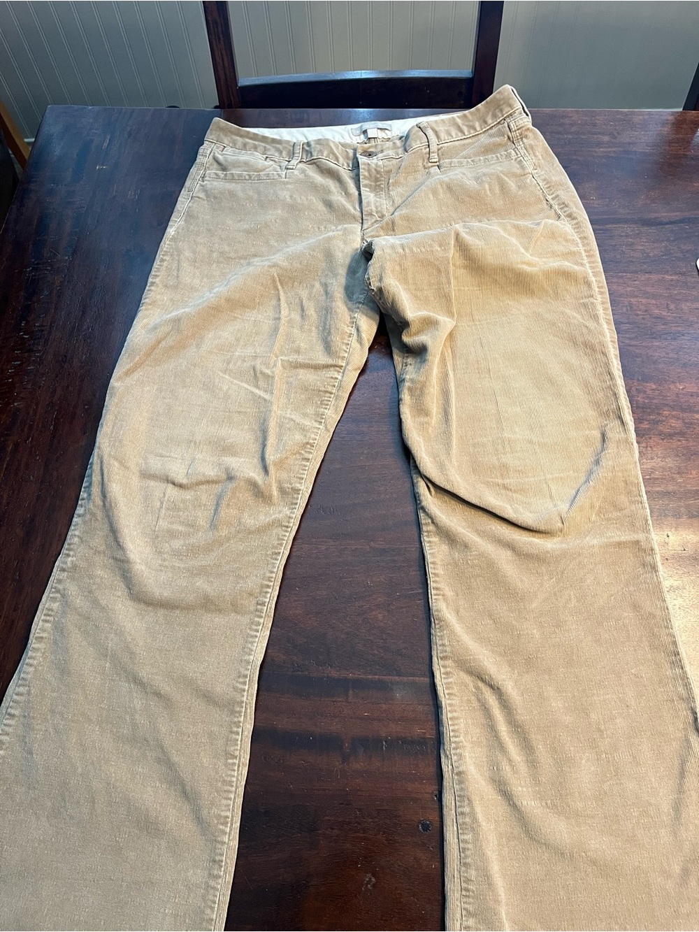 Banana Republic Women's Tan Corduroy Boot Cut Pants